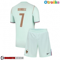 Otroške Nogometnih dresov Francija Ousmane Dembele #7 Gostujoči SP 2026 Kratki rokavi (+ hlače)